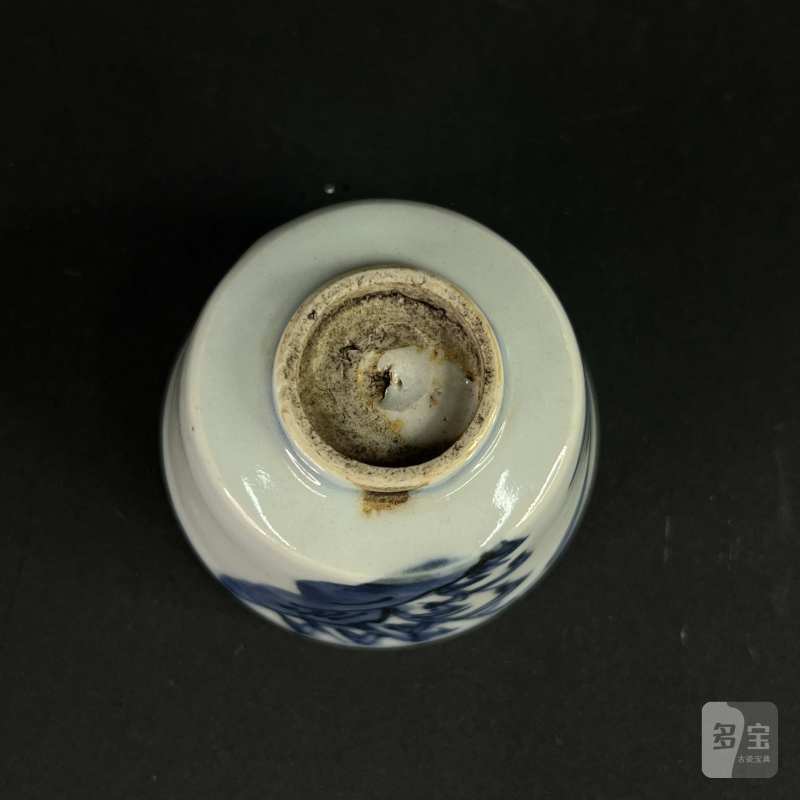 明 青花花鸟纹杯 - 图7
